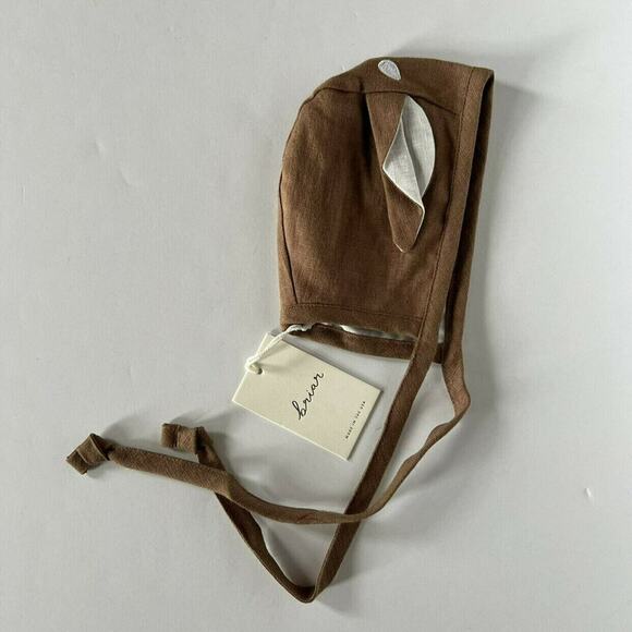 NEW Briar Baby Fawn Cotton Lined Bonnet - Picture 5 of 10